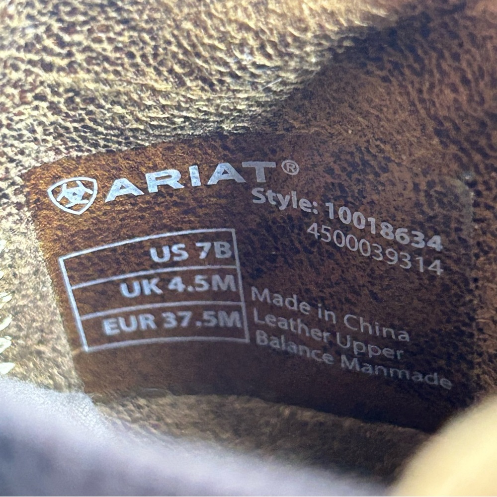 Ariat Women's Belle Stretchfit Wedge Bootie Western Boot Tan Suede Size 7 NEW - Picture 10 of 12